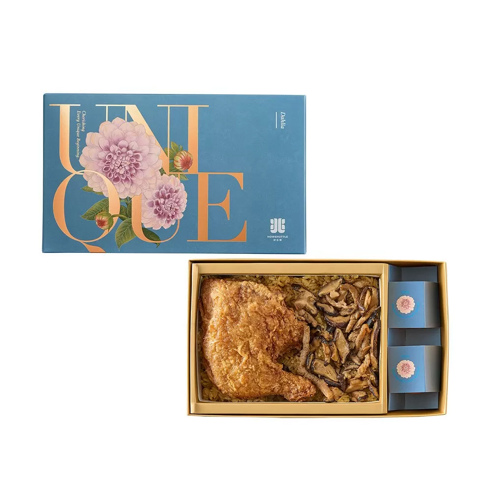 大理花葷-單層-油飯雞腿禮盒