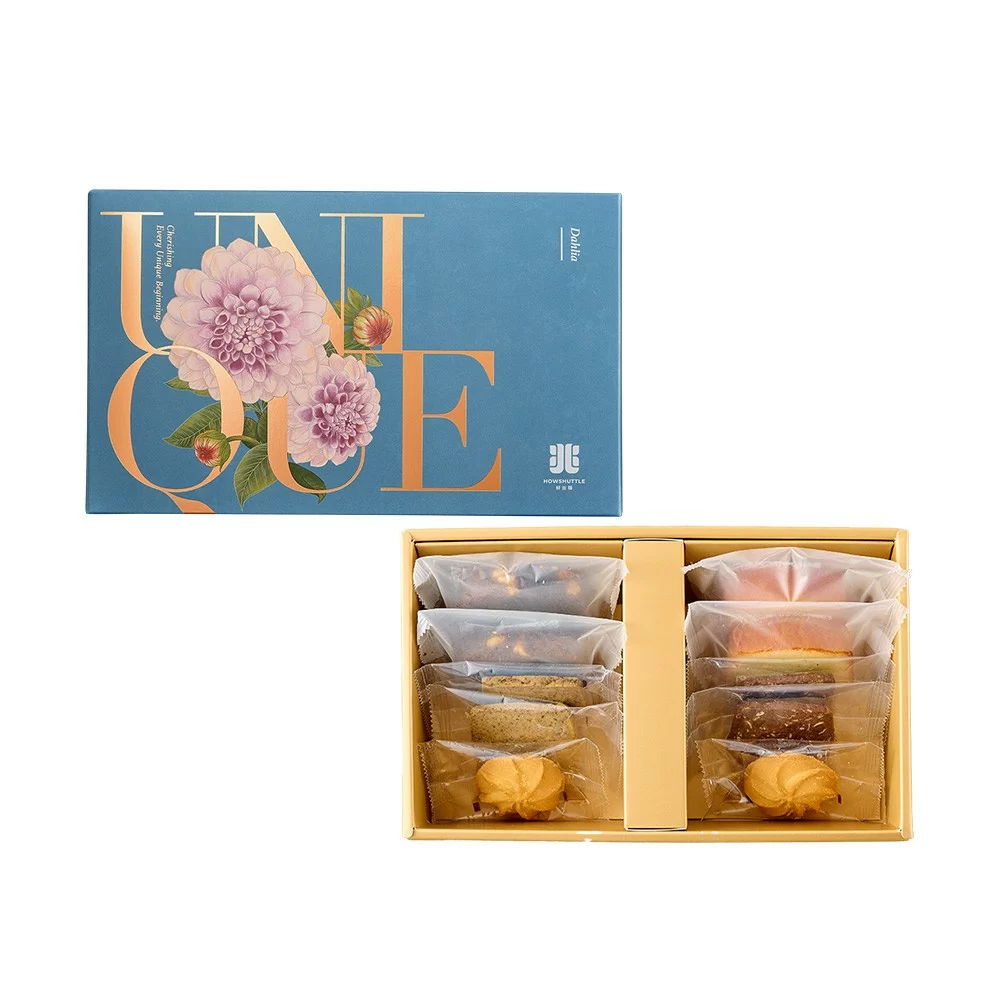 大理花C烘焙-單層-手工餅乾磅蛋糕禮盒