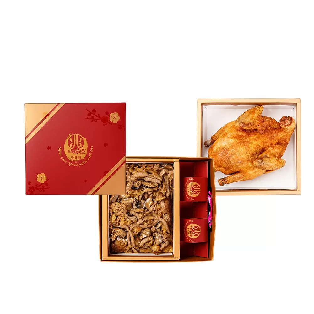 經典E葷-雙層-油飯全雞禮盒 經典E葷-雙層-油飯全雞禮盒